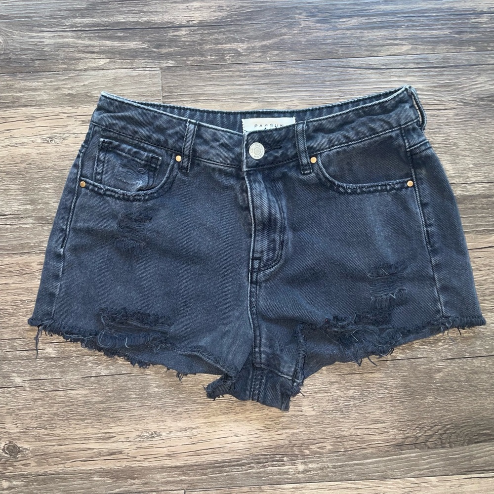 PacSun Black High Rise Festival Shorts